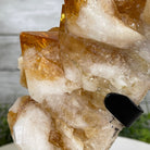 Brazilian Citrine Crystal Cluster, metal base, 9.3 lbs & 10.5" Tall Model #5496-0022 by Brazil Gems - Brazil GemsBrazil GemsBrazilian Citrine Crystal Cluster, metal base, 9.3 lbs & 10.5" Tall Model #5496-0022 by Brazil GemsClusters on Fixed Bases5496-0022