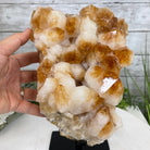 Brazilian Citrine Crystal Cluster, metal base, 9.3 lbs & 10.5" Tall Model #5496-0022 by Brazil Gems - Brazil GemsBrazil GemsBrazilian Citrine Crystal Cluster, metal base, 9.3 lbs & 10.5" Tall Model #5496-0022 by Brazil GemsClusters on Fixed Bases5496-0022
