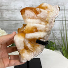 Brazilian Citrine Crystal Cluster, metal base, 9.5 lbs & 10" Tall Model #5496-0023 by Brazil Gems - Brazil GemsBrazil GemsBrazilian Citrine Crystal Cluster, metal base, 9.5 lbs & 10" Tall Model #5496-0023 by Brazil GemsClusters on Fixed Bases5496-0023