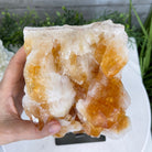 Brazilian Citrine Crystal Cluster, metal base, 9.5 lbs & 10" Tall Model #5496-0023 by Brazil Gems - Brazil GemsBrazil GemsBrazilian Citrine Crystal Cluster, metal base, 9.5 lbs & 10" Tall Model #5496-0023 by Brazil GemsClusters on Fixed Bases5496-0023