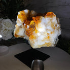 Brazilian Citrine Crystal Cluster, metal base, 9.9 lbs & 8" Tall Model #5496-0027 by Brazil Gems - Brazil GemsBrazil GemsBrazilian Citrine Crystal Cluster, metal base, 9.9 lbs & 8" Tall Model #5496-0027 by Brazil GemsClusters on Fixed Bases5496-0027