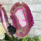 Brazilian Pink Agate "Butterfly Wings", Dyed Pink, 12.8" Tall #5050PA-069 by Brazil Gems - Brazil GemsBrazil GemsBrazilian Pink Agate "Butterfly Wings", Dyed Pink, 12.8" Tall #5050PA-069 by Brazil GemsAgate Butterfly Wings5050PA-069