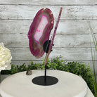 Brazilian Pink Agate "Butterfly Wings", Dyed Pink, 12.8" Tall #5050PA-069 by Brazil Gems - Brazil GemsBrazil GemsBrazilian Pink Agate "Butterfly Wings", Dyed Pink, 12.8" Tall #5050PA-069 by Brazil GemsAgate Butterfly Wings5050PA-069