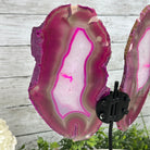 Brazilian Pink Agate "Butterfly Wings", Dyed Pink, 12.8" Tall #5050PA-069 by Brazil Gems - Brazil GemsBrazil GemsBrazilian Pink Agate "Butterfly Wings", Dyed Pink, 12.8" Tall #5050PA-069 by Brazil GemsAgate Butterfly Wings5050PA-069