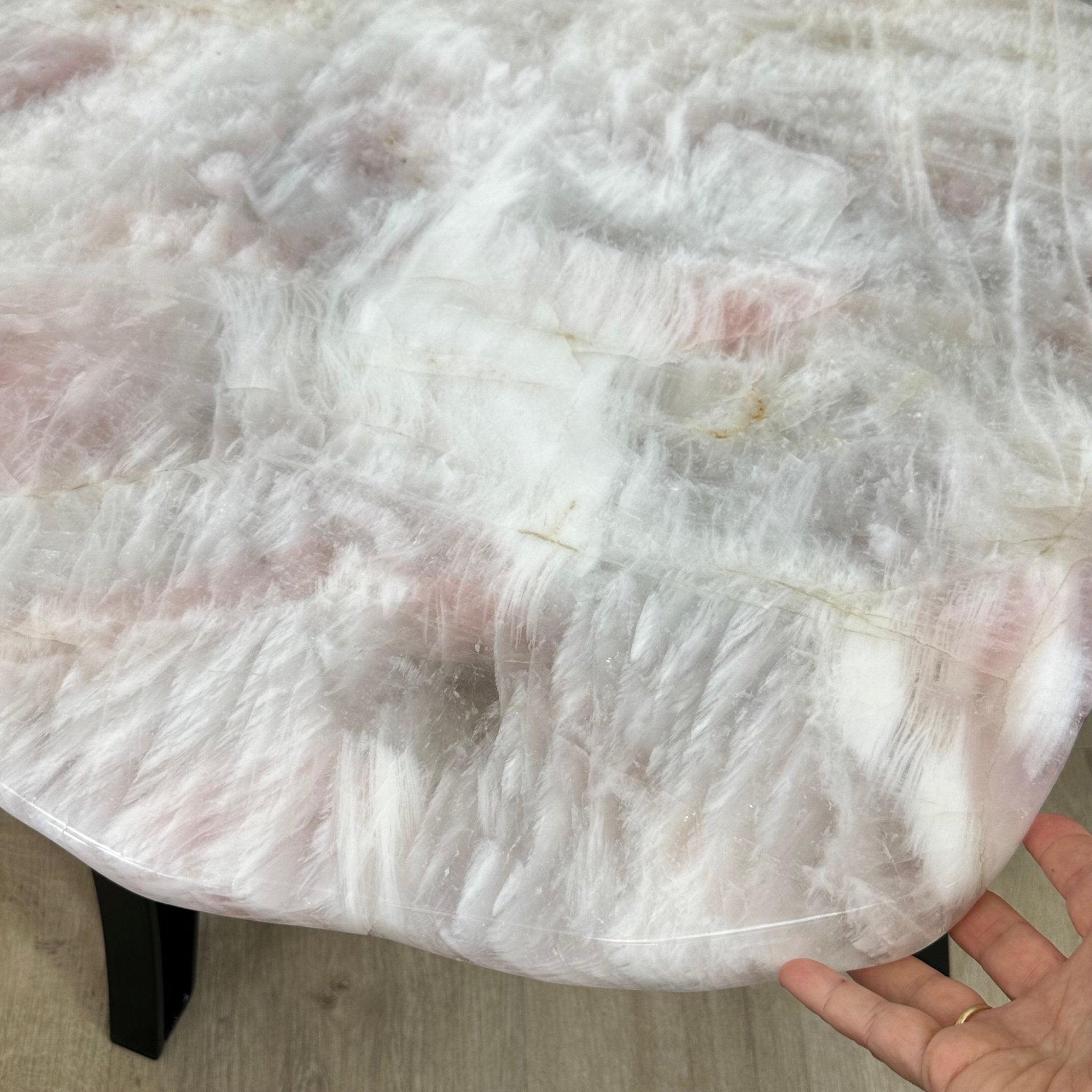 Brazilian Rose Quartz Coffee Table, 28.7" Long, 24.9" Tall #1394RQ-002 - Brazil GemsBrazil GemsBrazilian Rose Quartz Coffee Table, 28.7" Long, 24.9" Tall #1394RQ-002Tables: Coffee1394RQ-002