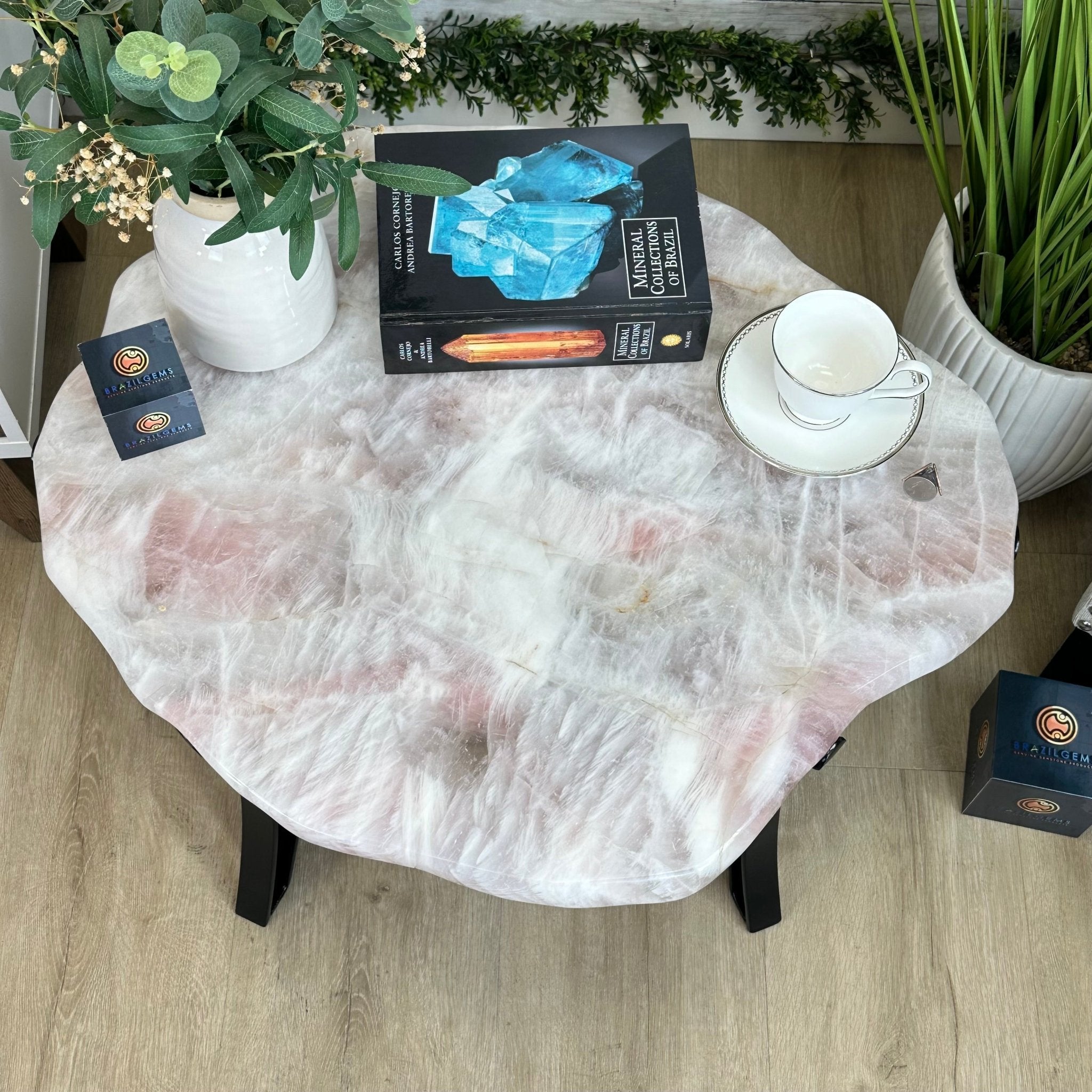 Brazilian Rose Quartz Coffee Table, 28.7" Long, 24.9" Tall #1394RQ-002 - Brazil GemsBrazil GemsBrazilian Rose Quartz Coffee Table, 28.7" Long, 24.9" Tall #1394RQ-002Tables: Coffee1394RQ-002