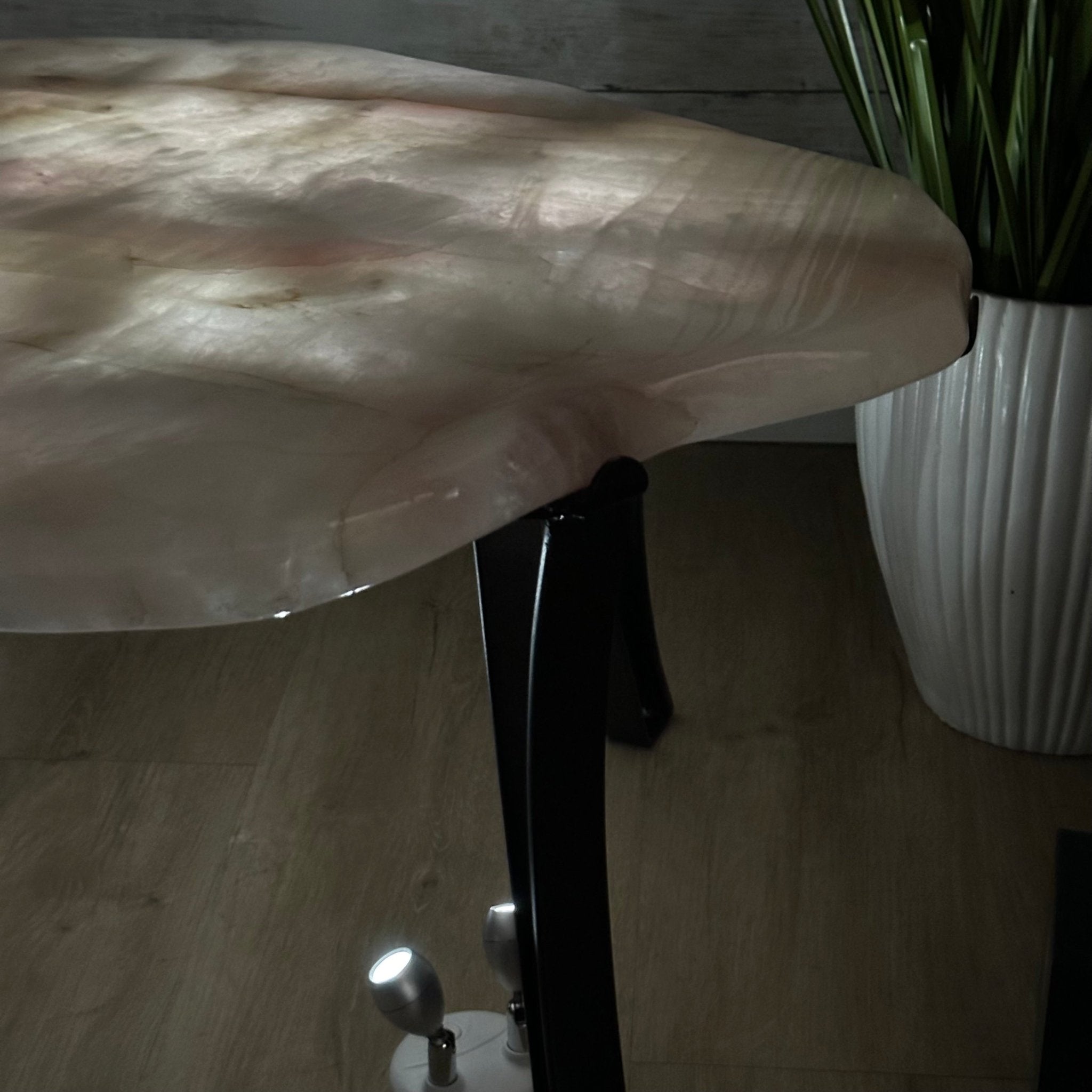 Brazilian Rose Quartz Coffee Table, 28.7" Long, 24.9" Tall #1394RQ-002 - Brazil GemsBrazil GemsBrazilian Rose Quartz Coffee Table, 28.7" Long, 24.9" Tall #1394RQ-002Tables: Coffee1394RQ-002