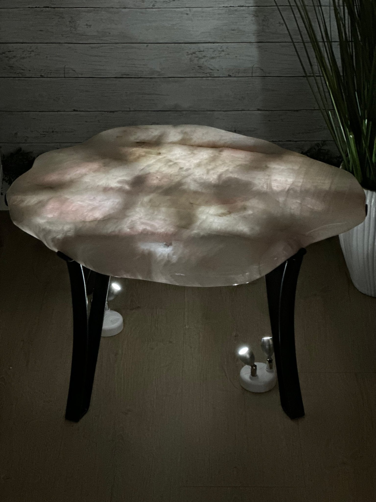 Brazilian Rose Quartz Coffee Table, 28.7" Long, 24.9" Tall #1394RQ-002 - Brazil GemsBrazil GemsBrazilian Rose Quartz Coffee Table, 28.7" Long, 24.9" Tall #1394RQ-002Tables: Coffee1394RQ-002