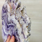 Chevron Amethyst Crystal Slice on a Stand, 4.2 lbs & 12.7" Tall #5621AC - 005 - Brazil GemsBrazil GemsChevron Amethyst Crystal Slice on a Stand, 4.2 lbs & 12.7" Tall #5621AC - 005Slices on Fixed Bases5621AC - 005