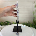 Chevron Amethyst Crystal Slice on a Stand, 4.2 lbs & 12.7" Tall #5621AC - 005 - Brazil GemsBrazil GemsChevron Amethyst Crystal Slice on a Stand, 4.2 lbs & 12.7" Tall #5621AC - 005Slices on Fixed Bases5621AC - 005