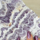 Chevron Amethyst Crystal Slice on a Stand, 4.2 lbs & 12.8" Tall #5621AC - 004 - Brazil GemsBrazil GemsChevron Amethyst Crystal Slice on a Stand, 4.2 lbs & 12.8" Tall #5621AC - 004Slices on Fixed Bases5621AC - 004