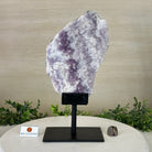 Chevron Amethyst Crystal Slice on a Stand, 4.3 lbs & 12.6" Tall #5621AC - 006 - Brazil GemsBrazil GemsChevron Amethyst Crystal Slice on a Stand, 4.3 lbs & 12.6" Tall #5621AC - 006Slices on Fixed Bases5621AC - 006