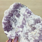 Chevron Amethyst Crystal Slice on a Stand, 4.3 lbs & 12.8" Tall #5621AC - 007 - Brazil GemsBrazil GemsChevron Amethyst Crystal Slice on a Stand, 4.3 lbs & 12.8" Tall #5621AC - 007Slices on Fixed Bases5621AC - 007