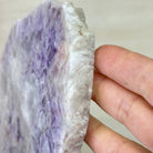 Chevron Amethyst Crystal Slice on a Stand, 4.6 lbs & 12.7" Tall #5621AC - 011 - Brazil GemsBrazil GemsChevron Amethyst Crystal Slice on a Stand, 4.6 lbs & 12.7" Tall #5621AC - 011Slices on Fixed Bases5621AC - 011