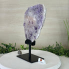 Chevron Amethyst Crystal Slice on a Stand, 4.6 lbs & 12.7" Tall #5621AC - 011 - Brazil GemsBrazil GemsChevron Amethyst Crystal Slice on a Stand, 4.6 lbs & 12.7" Tall #5621AC - 011Slices on Fixed Bases5621AC - 011