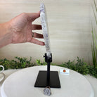 Chevron Amethyst Crystal Slice on a Stand, 4.6 lbs & 12.7" Tall #5621AC - 011 - Brazil GemsBrazil GemsChevron Amethyst Crystal Slice on a Stand, 4.6 lbs & 12.7" Tall #5621AC - 011Slices on Fixed Bases5621AC - 011