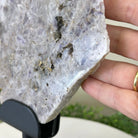 Chevron Amethyst Crystal Slice on a Stand, 4.7 lbs & 14.6" Tall #5621AC - 012 - Brazil GemsBrazil GemsChevron Amethyst Crystal Slice on a Stand, 4.7 lbs & 14.6" Tall #5621AC - 012Slices on Fixed Bases5621AC - 012