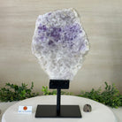 Chevron Amethyst Crystal Slice on a Stand, 4.9 lbs & 13.8" Tall #5621AC - 014 - Brazil GemsBrazil GemsChevron Amethyst Crystal Slice on a Stand, 4.9 lbs & 13.8" Tall #5621AC - 014Slices on Fixed Bases5621AC - 014