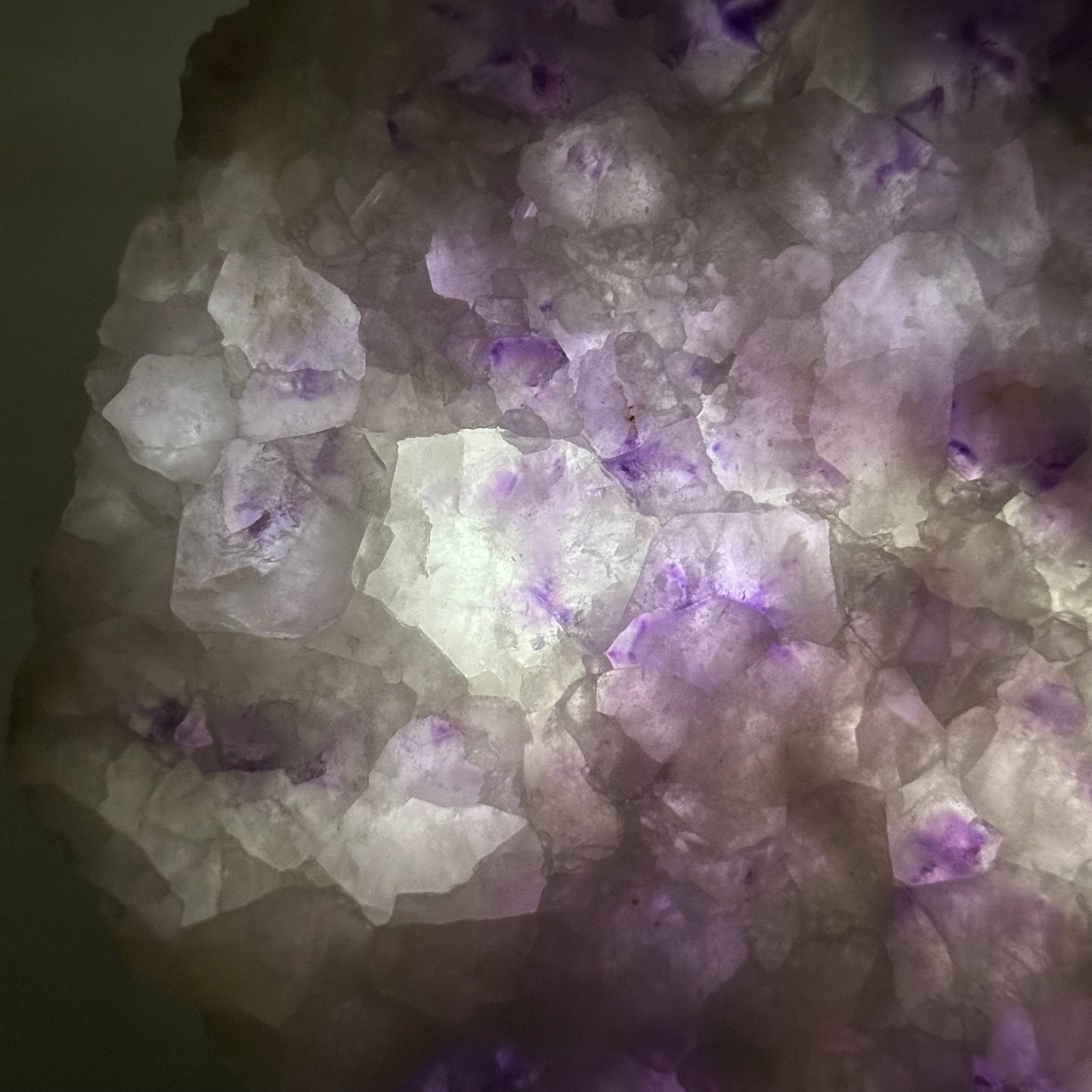 Chevron Amethyst Crystal Slice on a Stand, 5.3 lbs & 14.4" Tall #5621AC - 018 - Brazil GemsBrazil GemsChevron Amethyst Crystal Slice on a Stand, 5.3 lbs & 14.4" Tall #5621AC - 018Slices on Fixed Bases5621AC - 018