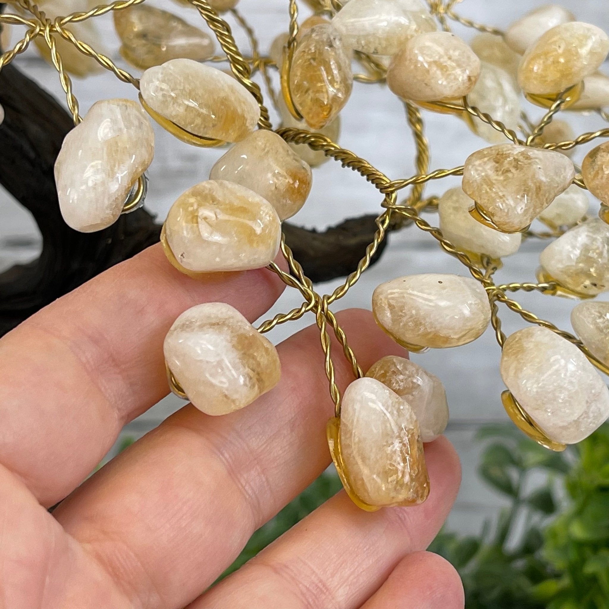 Citrine 14" Tall Handmade Gemstone Tree on a Crystal base, 180 Gems #5404CITR - Brazil GemsBrazil GemsCitrine 14" Tall Handmade Gemstone Tree on a Crystal base, 180 Gems #5404CITRGemstone Trees5404CITR