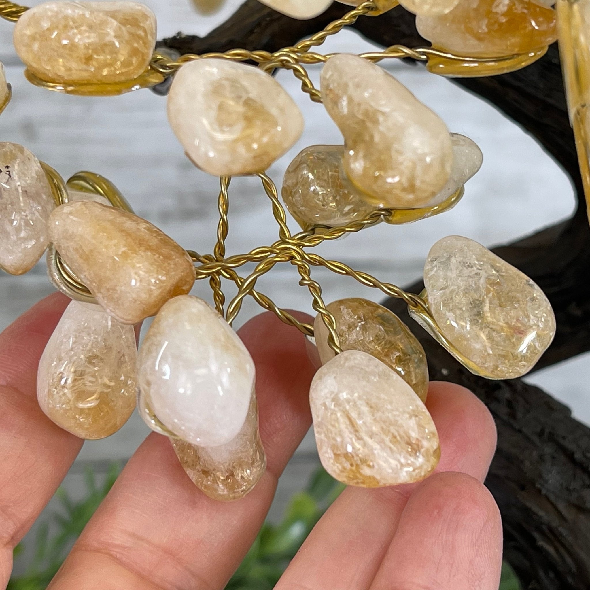 Citrine 14" Tall Handmade Gemstone Tree on a Crystal base, 180 Gems #5404CITR - Brazil GemsBrazil GemsCitrine 14" Tall Handmade Gemstone Tree on a Crystal base, 180 Gems #5404CITRGemstone Trees5404CITR