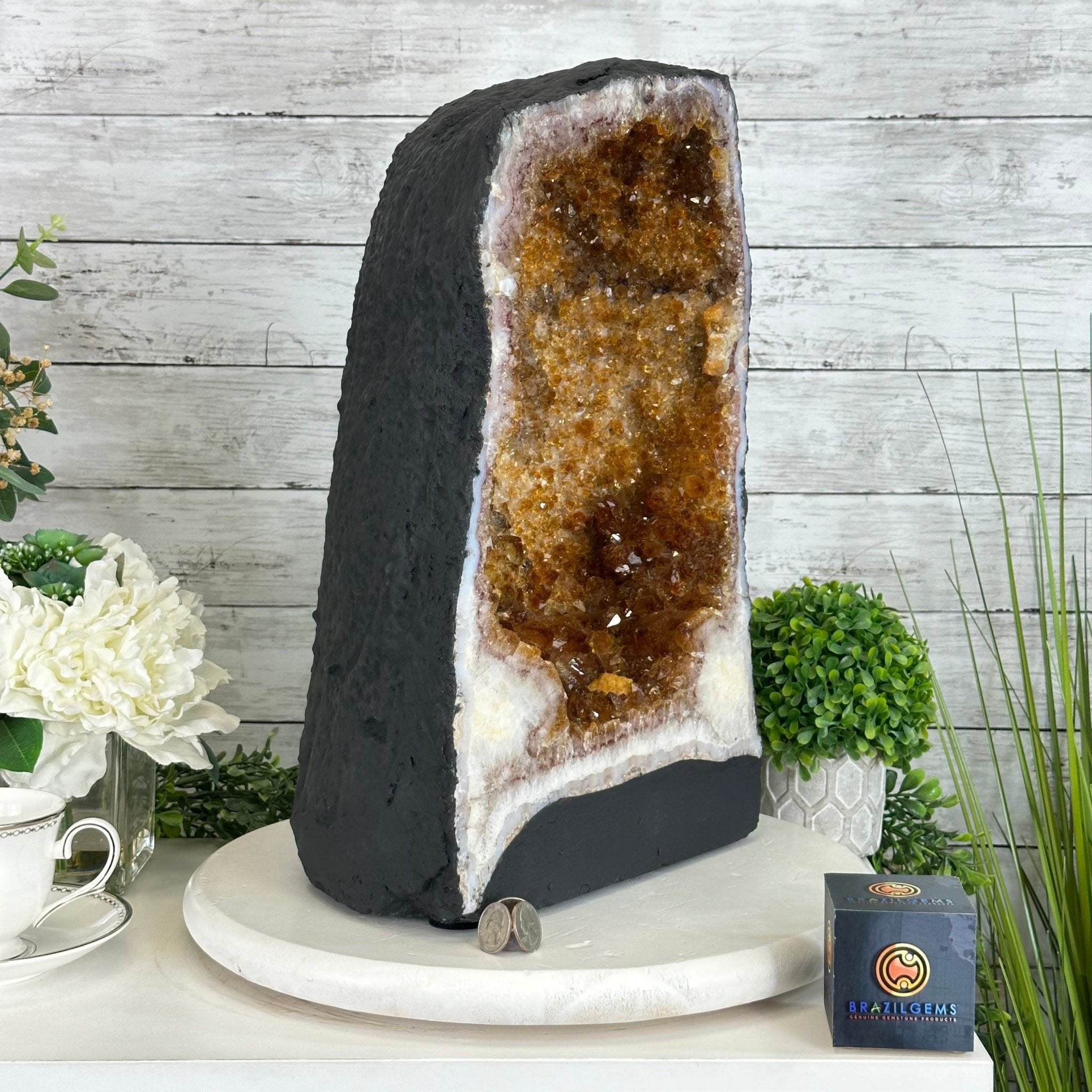 Citrine Cathedral, 53.5 lbs & 17.3" Tall #5603-0337 - Brazil GemsBrazil GemsCitrine Cathedral, 53.5 lbs & 17.3" Tall #5603-0337Cathedrals5603-0337