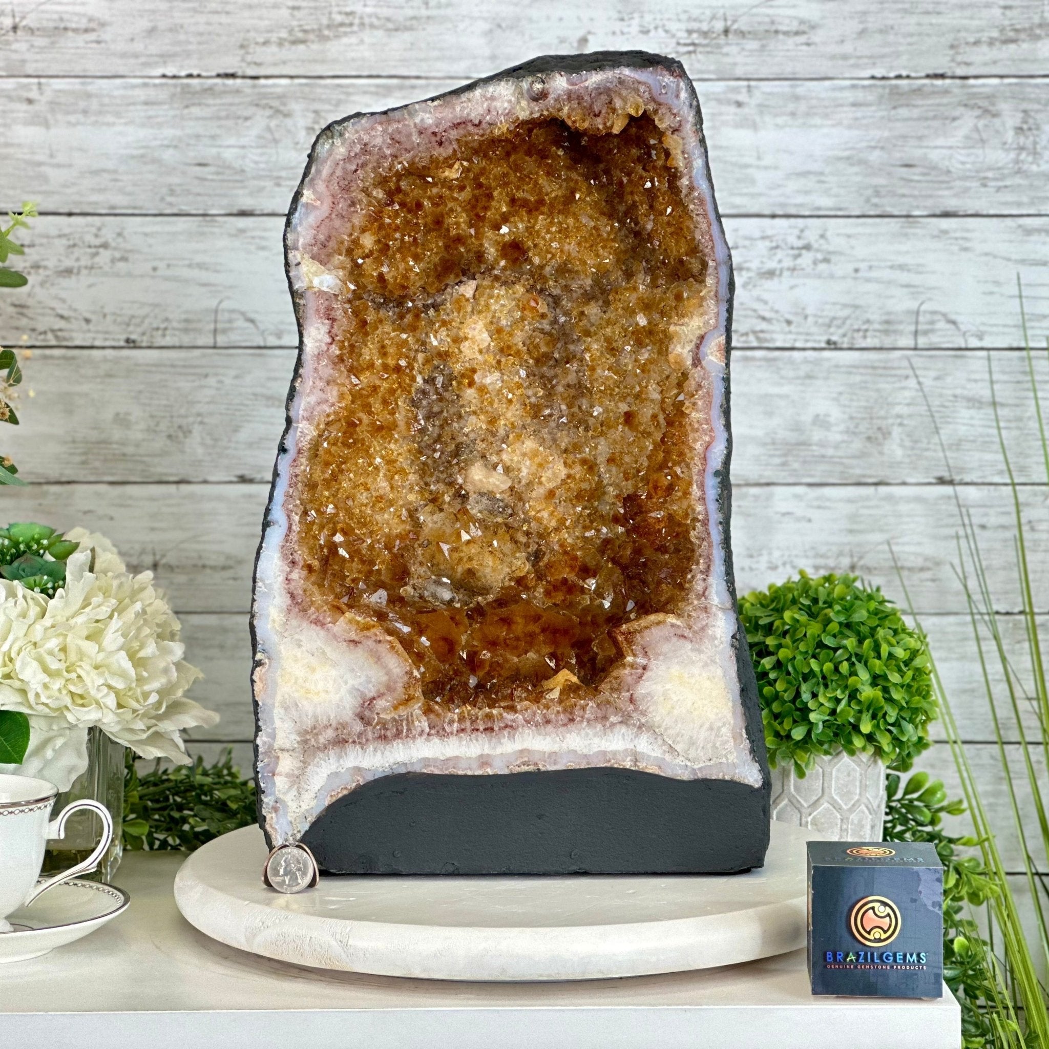 Citrine Cathedral, 53.5 lbs & 17.3" Tall #5603-0337 - Brazil GemsBrazil GemsCitrine Cathedral, 53.5 lbs & 17.3" Tall #5603-0337Cathedrals5603-0337