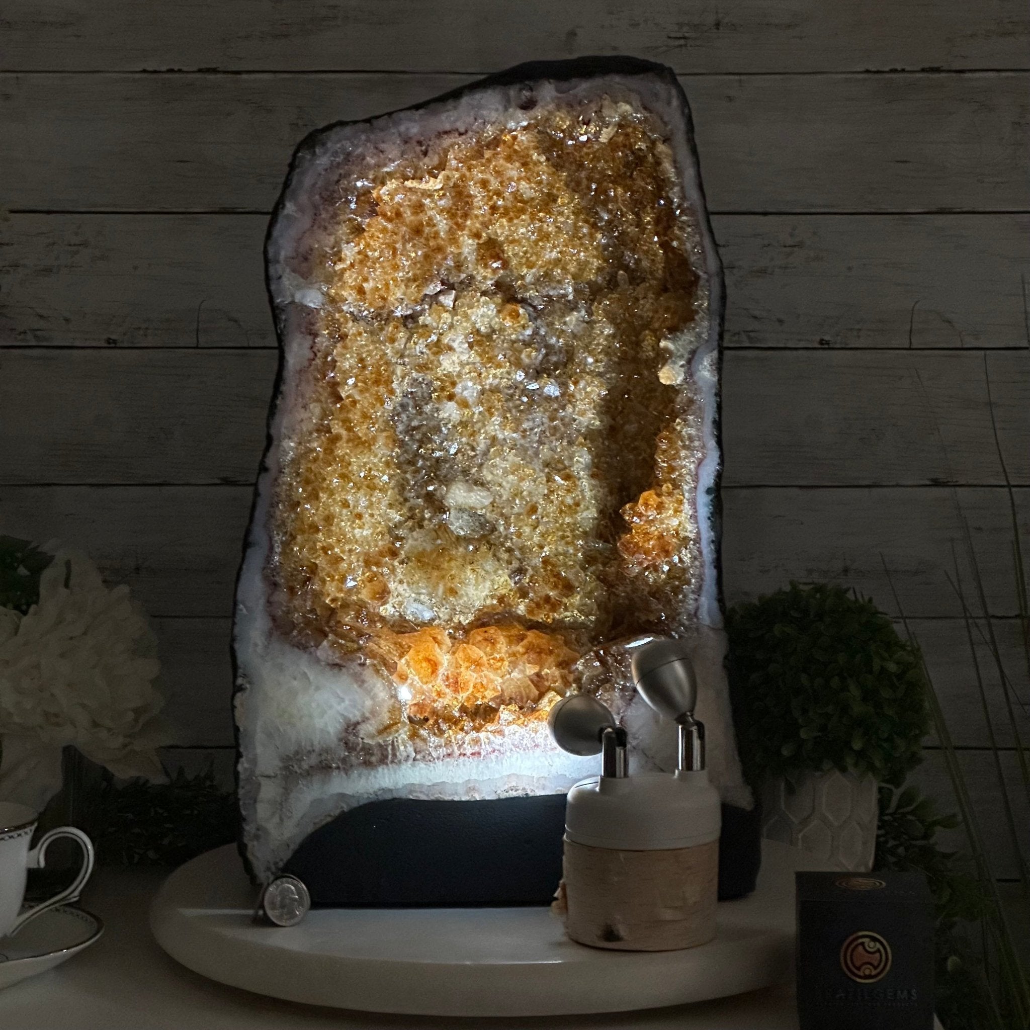 Citrine Cathedral, 53.5 lbs & 17.3" Tall #5603-0337 - Brazil GemsBrazil GemsCitrine Cathedral, 53.5 lbs & 17.3" Tall #5603-0337Cathedrals5603-0337