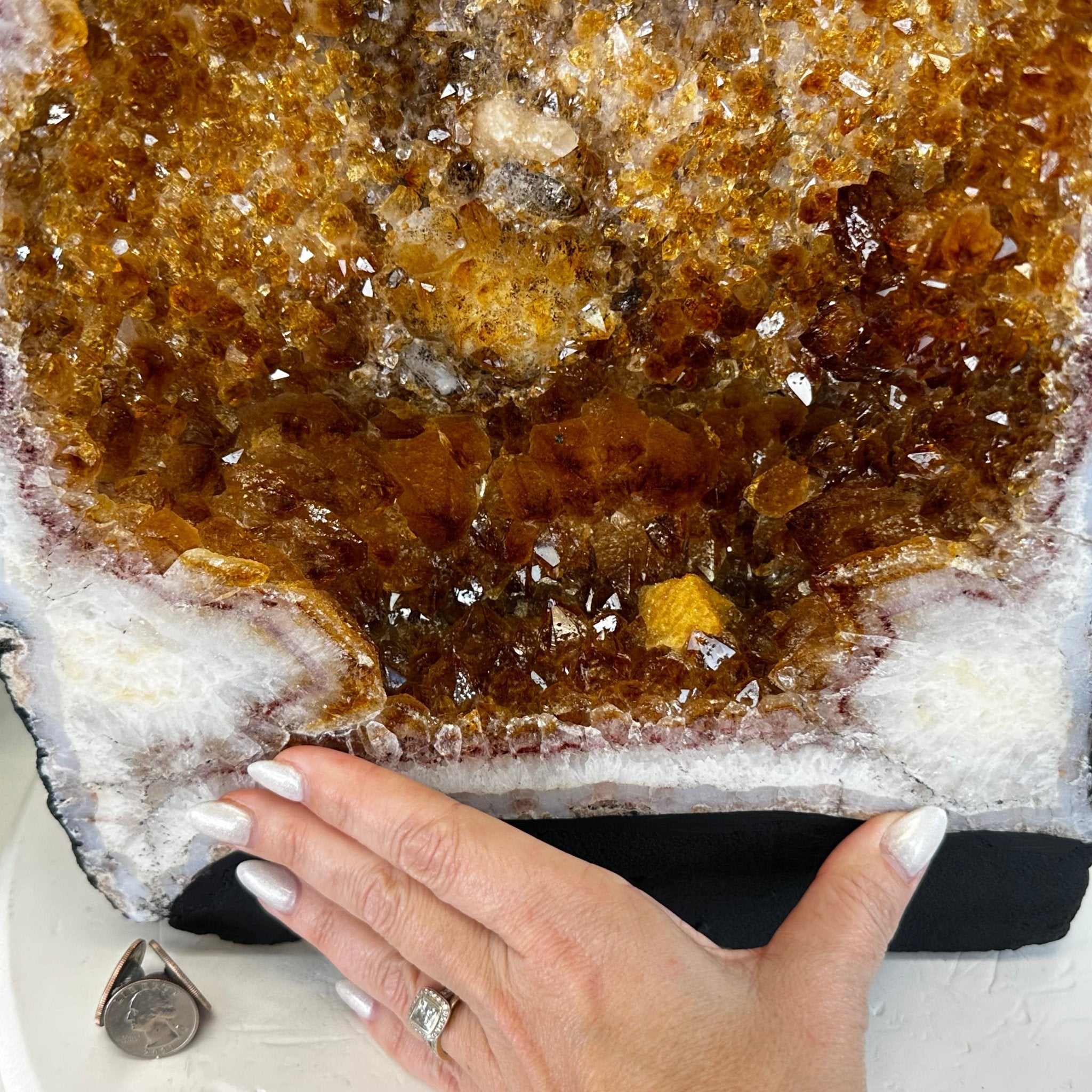 Citrine Cathedral, 53.5 lbs & 17.3" Tall #5603-0337 - Brazil GemsBrazil GemsCitrine Cathedral, 53.5 lbs & 17.3" Tall #5603-0337Cathedrals5603-0337