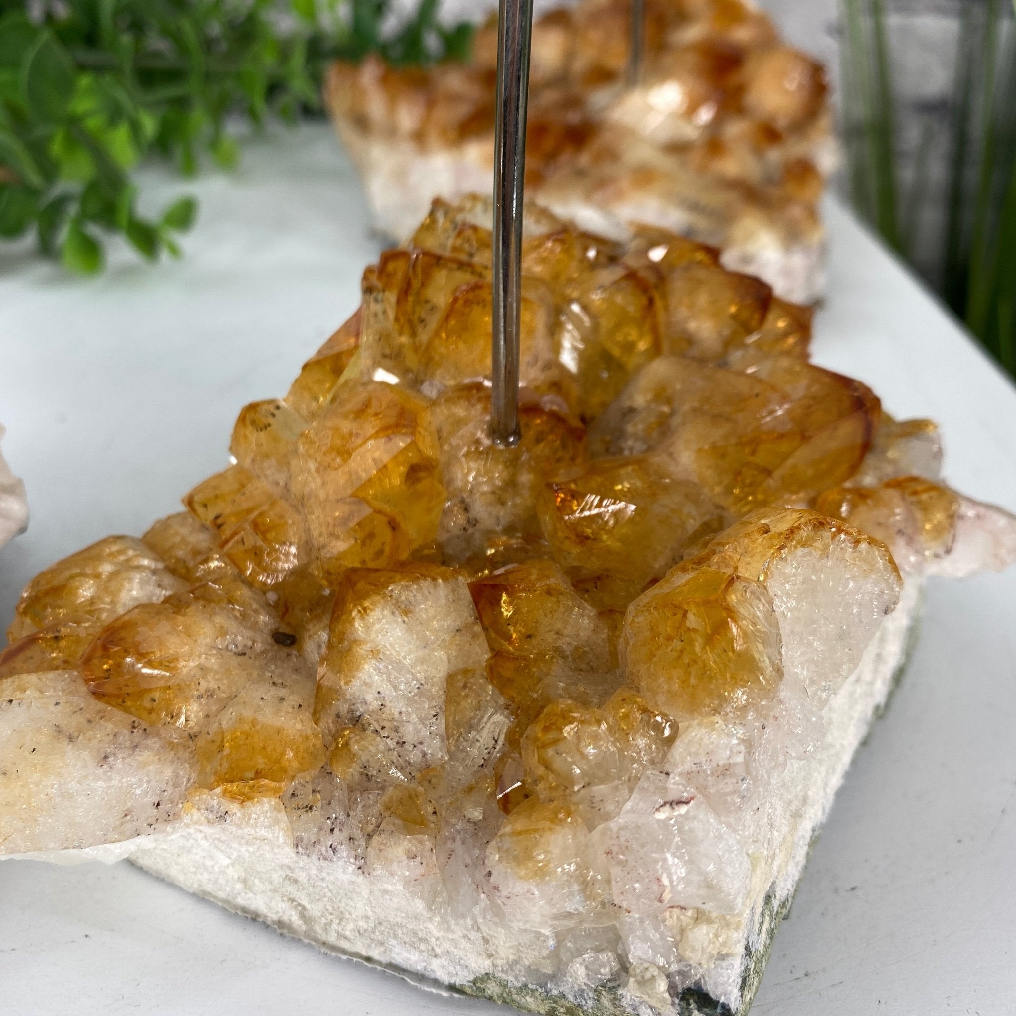 Citrine Cluster Votive Candleholder, ~7.5" tall Model #5557CITR by Brazil Gems - Brazil GemsBrazil GemsCitrine Cluster Votive Candleholder, ~7.5" tall Model #5557CITR by Brazil GemsCandleholders5557CITR