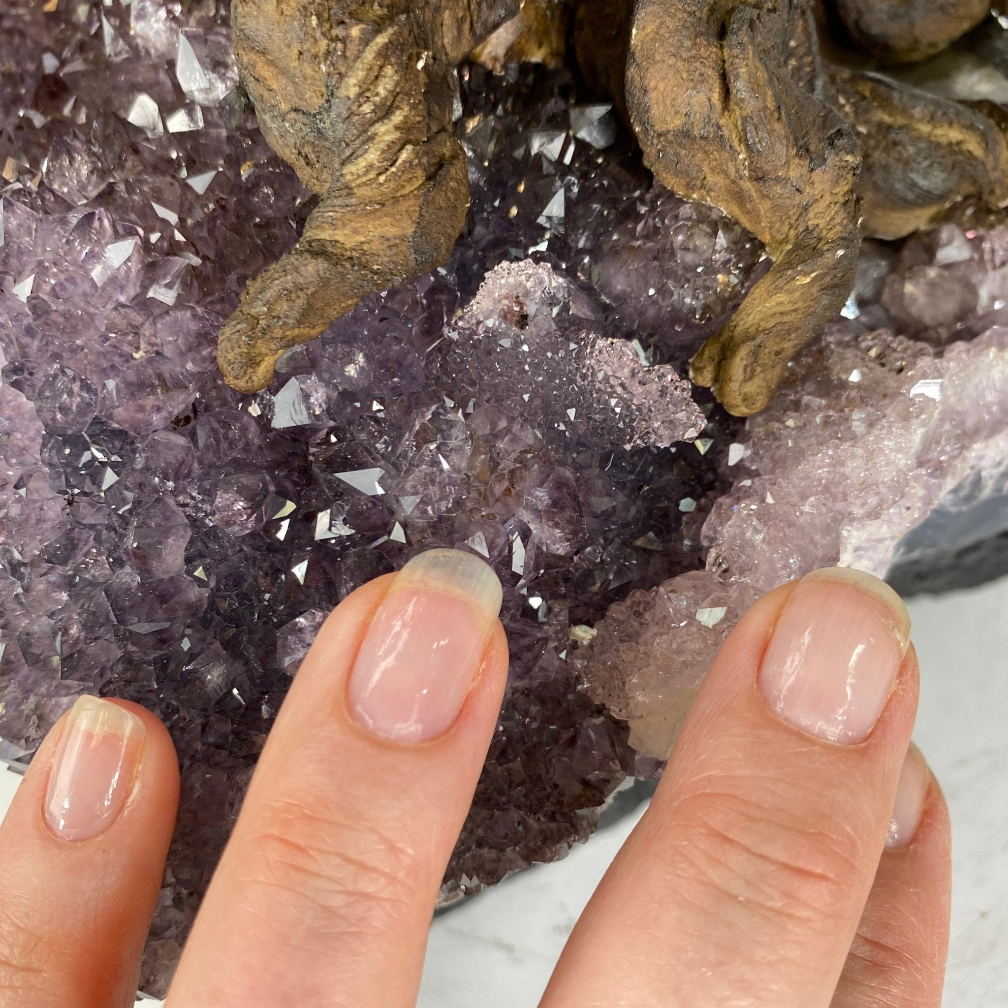 Citrine Cluster Votive Candleholder, ~7.5" tall Model #5557CITR by Brazil Gems - Brazil GemsBrazil GemsCitrine Cluster Votive Candleholder, ~7.5" tall Model #5557CITR by Brazil GemsCandleholders5557CITR