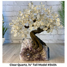 Clear Quartz 14" Tall Handmade Gemstone Tree on a Crystal base, 180 Gems #5404CLRQ - Brazil GemsBrazil GemsClear Quartz 14" Tall Handmade Gemstone Tree on a Crystal base, 180 Gems #5404CLRQGemstone Trees5404CLRQ