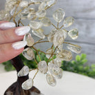 Clear Quartz 7" Tall Handmade Gemstone Tree on a Crystal base, 60 Gems #5402CLRQ - Brazil GemsBrazil GemsClear Quartz 7" Tall Handmade Gemstone Tree on a Crystal base, 60 Gems #5402CLRQGemstone Trees5402CLRQ