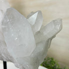 Clear Quartz Crystal Point on a Metal Stand, 13.6 lbs & 11.6" Tall #3122CQ - 037 - Brazil GemsBrazil GemsClear Quartz Crystal Point on a Metal Stand, 13.6 lbs & 11.6" Tall #3122CQ - 037Crystal Points3122CQ - 037