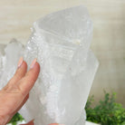 Clear Quartz Crystal Point on a Metal Stand, 13.6 lbs & 11.6" Tall #3122CQ - 037 - Brazil GemsBrazil GemsClear Quartz Crystal Point on a Metal Stand, 13.6 lbs & 11.6" Tall #3122CQ - 037Crystal Points3122CQ - 037