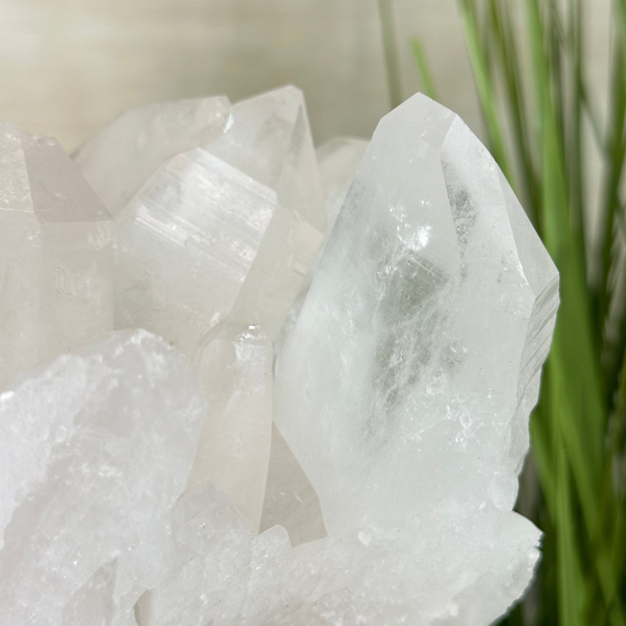 Clear Quartz Crystal Point on a Metal Stand, 13.6 lbs & 11.6" Tall #3122CQ - 037 - Brazil GemsBrazil GemsClear Quartz Crystal Point on a Metal Stand, 13.6 lbs & 11.6" Tall #3122CQ - 037Crystal Points3122CQ - 037