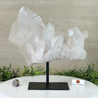 Clear Quartz Crystal Point on a Metal Stand, 13.6 lbs & 11.6" Tall #3122CQ - 037 - Brazil GemsBrazil GemsClear Quartz Crystal Point on a Metal Stand, 13.6 lbs & 11.6" Tall #3122CQ - 037Crystal Points3122CQ - 037