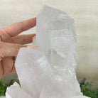 Clear Quartz Crystal Point on a Metal Stand, 13.6 lbs & 11.6" Tall #3122CQ - 037 - Brazil GemsBrazil GemsClear Quartz Crystal Point on a Metal Stand, 13.6 lbs & 11.6" Tall #3122CQ - 037Crystal Points3122CQ - 037