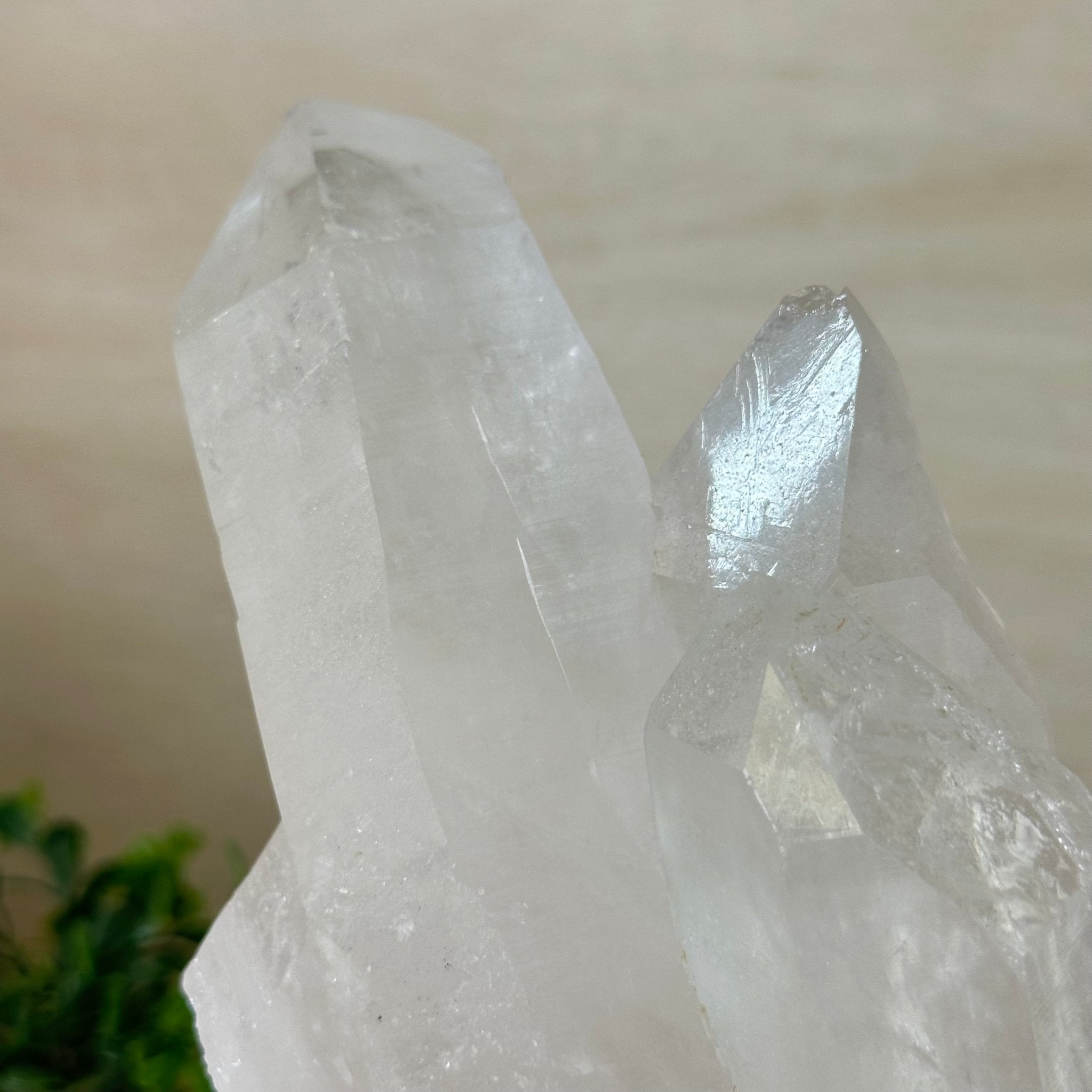 Clear Quartz Crystal Point on a Metal Stand, 5.9 lbs & 8.6" Tall #3122CQ - 035 - Brazil GemsBrazil GemsClear Quartz Crystal Point on a Metal Stand, 5.9 lbs & 8.6" Tall #3122CQ - 035Crystal Points3122CQ - 035