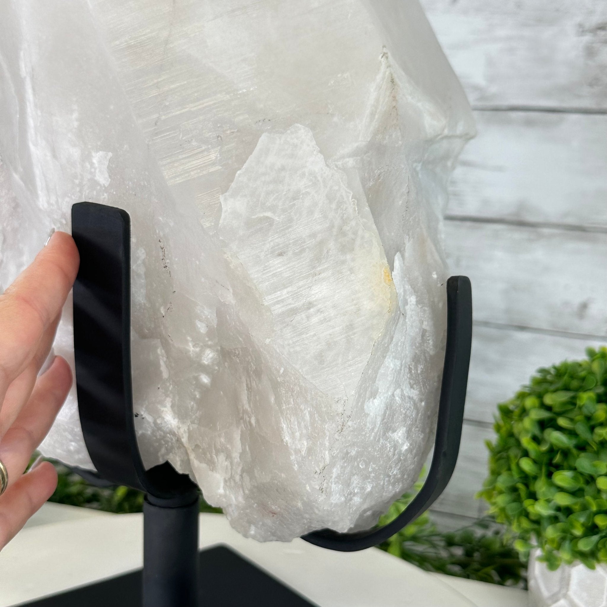 Clear Quartz Crystal Point on Rotating Base, 38.7 lbs & 20.5" Tall #3120CQ-007 - Brazil GemsBrazil GemsClear Quartz Crystal Point on Rotating Base, 38.7 lbs & 20.5" Tall #3120CQ-007Crystal Points3120CQ-007
