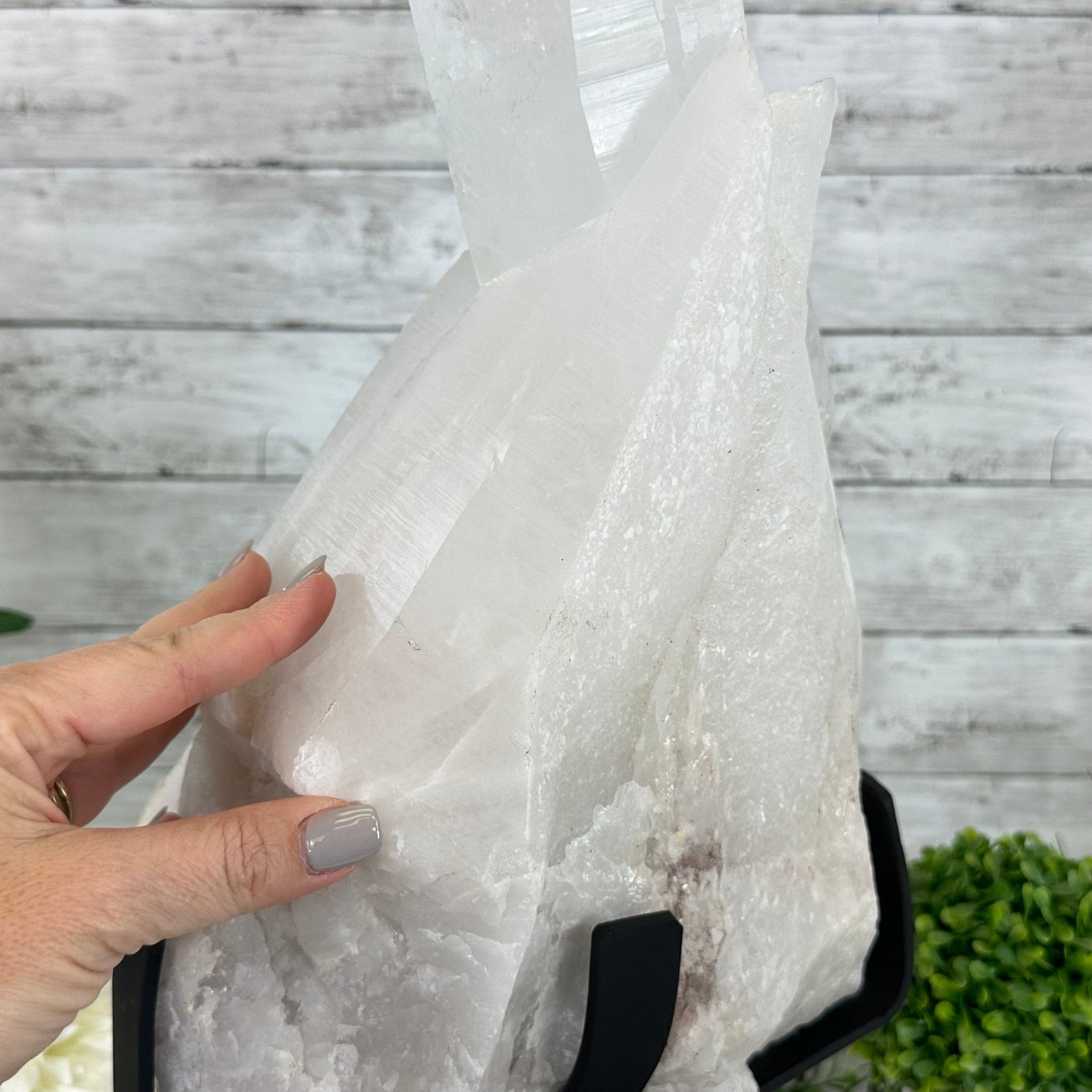 Clear Quartz Crystal Point on Rotating Base, 38.7 lbs & 20.5" Tall #3120CQ-007 - Brazil GemsBrazil GemsClear Quartz Crystal Point on Rotating Base, 38.7 lbs & 20.5" Tall #3120CQ-007Crystal Points3120CQ-007