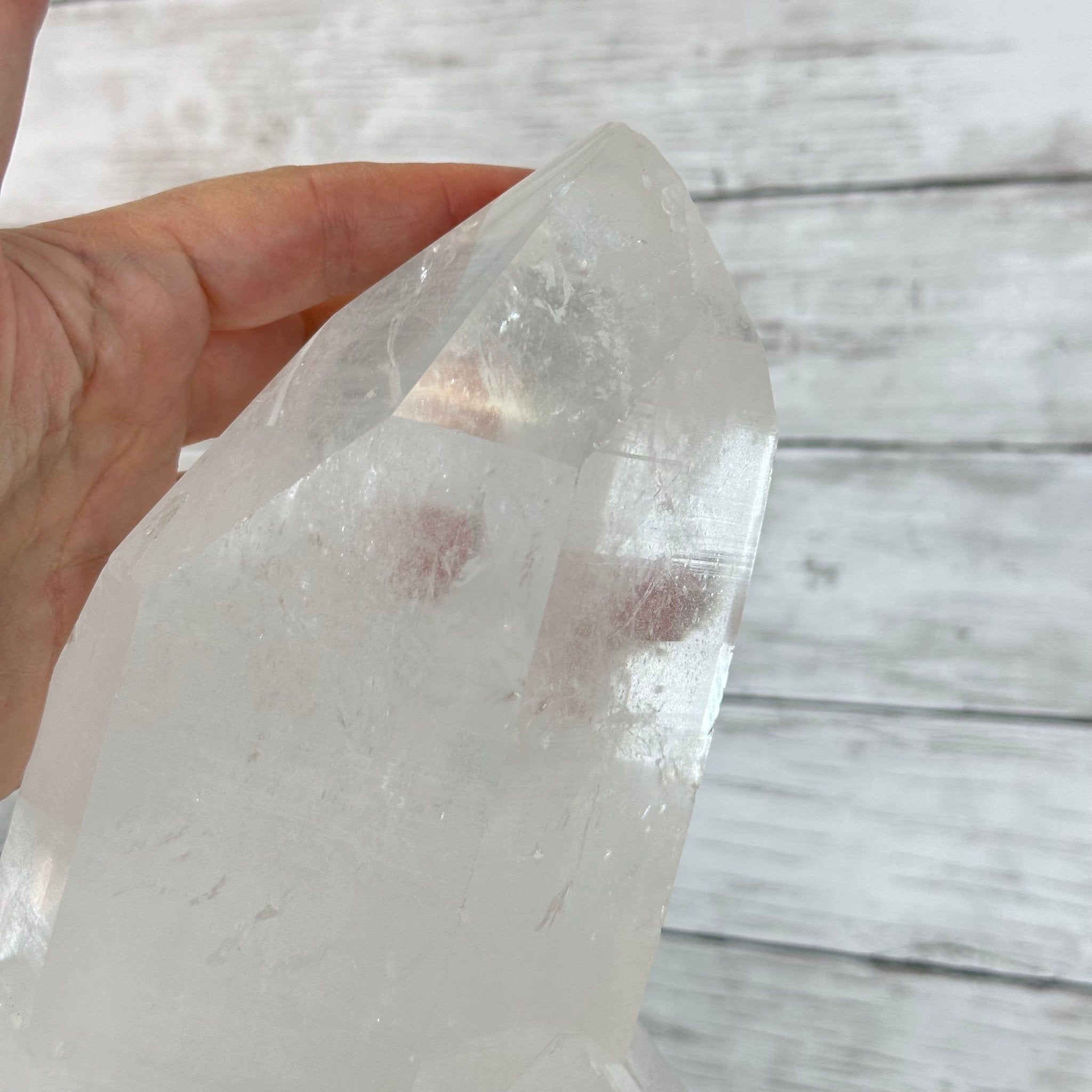Clear Quartz Crystal Point on Rotating Base, 38.7 lbs & 20.5" Tall #3120CQ-007 - Brazil GemsBrazil GemsClear Quartz Crystal Point on Rotating Base, 38.7 lbs & 20.5" Tall #3120CQ-007Crystal Points3120CQ-007