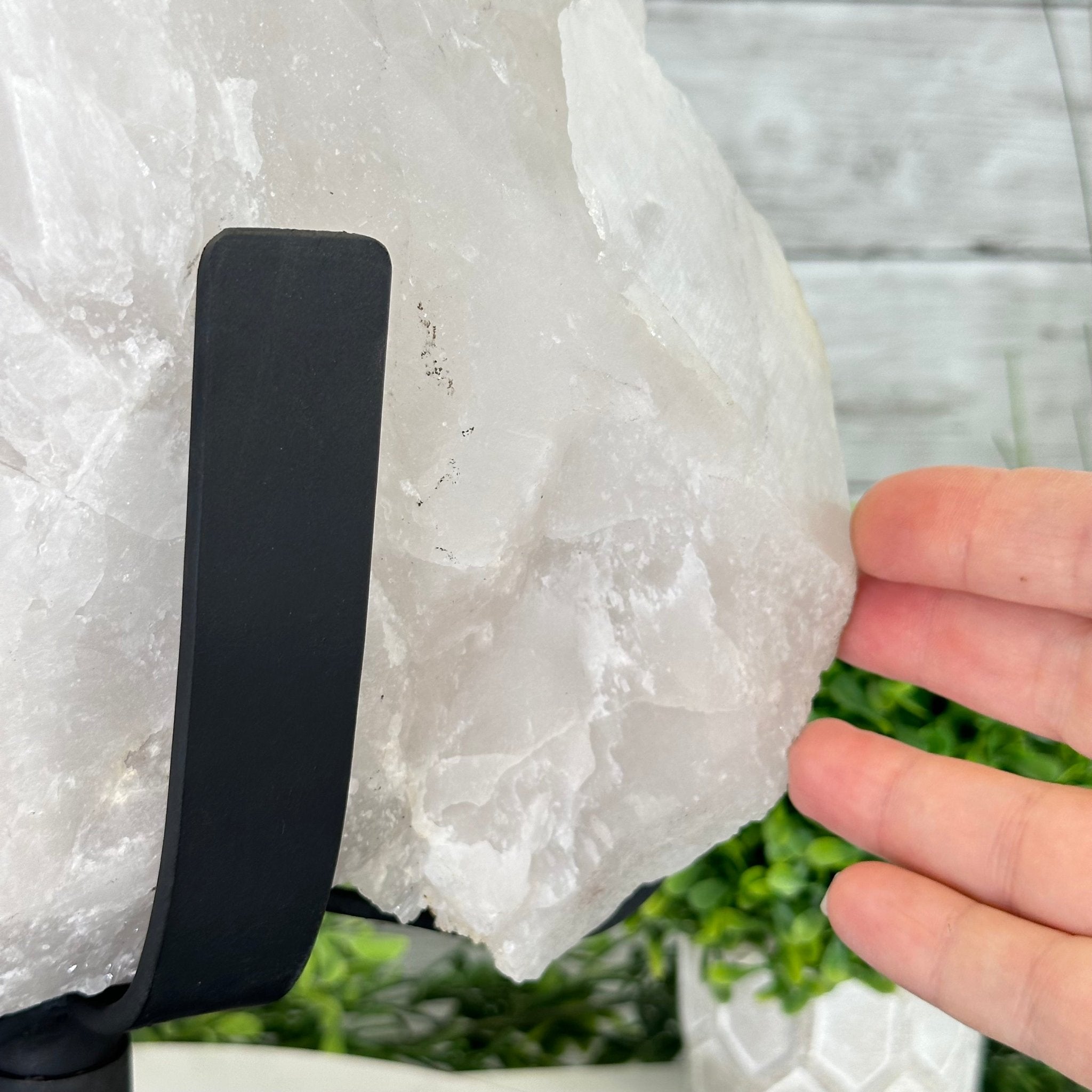 Clear Quartz Crystal Point on Rotating Base, 38.7 lbs & 20.5" Tall #3120CQ-007 - Brazil GemsBrazil GemsClear Quartz Crystal Point on Rotating Base, 38.7 lbs & 20.5" Tall #3120CQ-007Crystal Points3120CQ-007