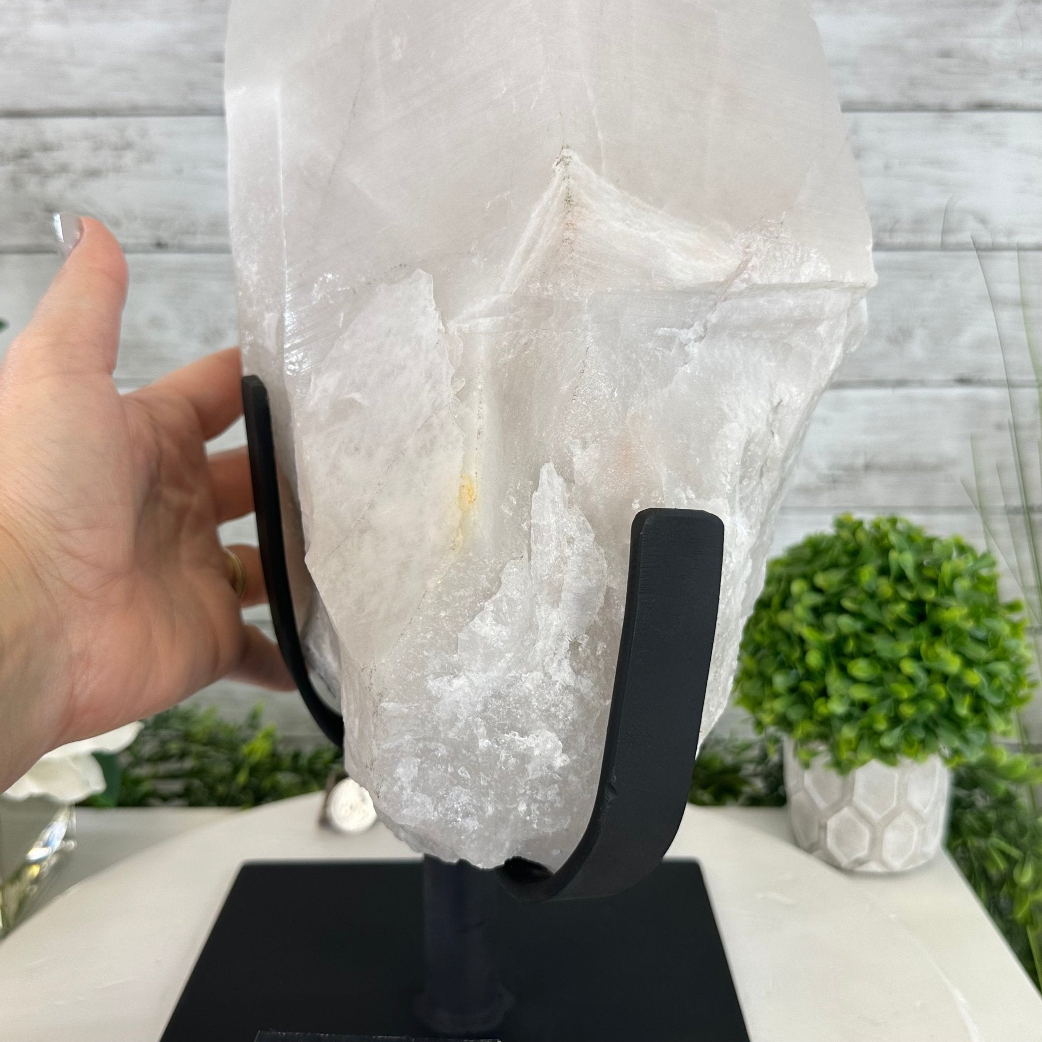 Clear Quartz Crystal Point on Rotating Base, 38.7 lbs & 20.5" Tall #3120CQ-007 - Brazil GemsBrazil GemsClear Quartz Crystal Point on Rotating Base, 38.7 lbs & 20.5" Tall #3120CQ-007Crystal Points3120CQ-007