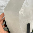 Clear Quartz Crystal Point on Rotating Base, 40.1 lbs & 18.4" Tall #3120CQ-008 - Brazil GemsBrazil GemsClear Quartz Crystal Point on Rotating Base, 40.1 lbs & 18.4" Tall #3120CQ-008Crystal Points3120CQ-008