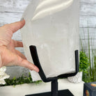 Clear Quartz Crystal Point on Rotating Base, 40.1 lbs & 18.4" Tall #3120CQ-008 - Brazil GemsBrazil GemsClear Quartz Crystal Point on Rotating Base, 40.1 lbs & 18.4" Tall #3120CQ-008Crystal Points3120CQ-008