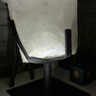 Clear Quartz Crystal Point on Rotating Base, 40.1 lbs & 18.4" Tall #3120CQ-008 - Brazil GemsBrazil GemsClear Quartz Crystal Point on Rotating Base, 40.1 lbs & 18.4" Tall #3120CQ-008Crystal Points3120CQ-008