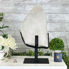 Clear Quartz Crystal Point on Rotating Base, 40.1 lbs & 18.4" Tall #3120CQ-008 - Brazil GemsBrazil GemsClear Quartz Crystal Point on Rotating Base, 40.1 lbs & 18.4" Tall #3120CQ-008Crystal Points3120CQ-008