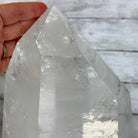 Clear Quartz Crystal Point on Rotating Base, 40.1 lbs & 18.4" Tall #3120CQ-008 - Brazil GemsBrazil GemsClear Quartz Crystal Point on Rotating Base, 40.1 lbs & 18.4" Tall #3120CQ-008Crystal Points3120CQ-008