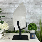 Clear Quartz Crystal Point on Rotating Base, 40.1 lbs & 18.4" Tall #3120CQ-008 - Brazil GemsBrazil GemsClear Quartz Crystal Point on Rotating Base, 40.1 lbs & 18.4" Tall #3120CQ-008Crystal Points3120CQ-008